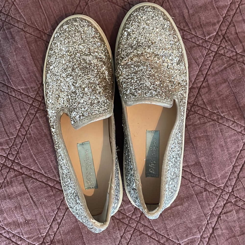 Betsy Johnson Sparkly Slip Ons